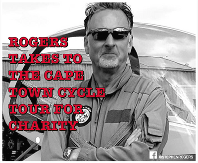 RIDING FOR CHARITY - STEVE ROGERS CHALLENGES THE "CAPE TOWN CYCLE TOUR"